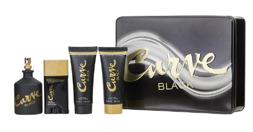 Estuche Liz Claiborne Curve Black Hombre 4 PZS 100ml EDT + Desodorante + Gel De Baño + After Shave
